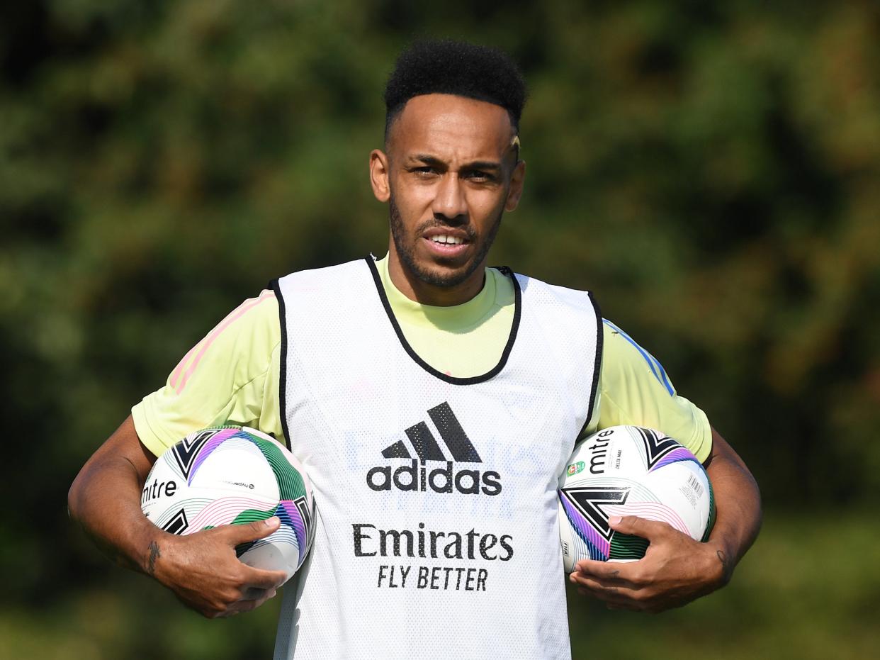 Arsenal captain Pierre-Emerick Aubameyang (Arsenal FC via Getty Images)