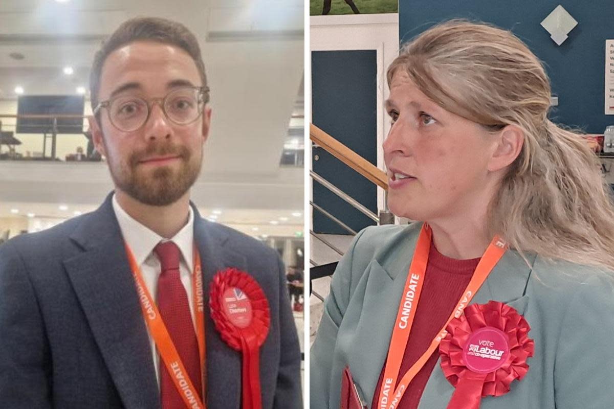 York's two Labour MPs: Luke Charters, left, who has won York Outer; and Rachael Maskell, right, who has held York Central <i>(Image: Newsquest)</i>