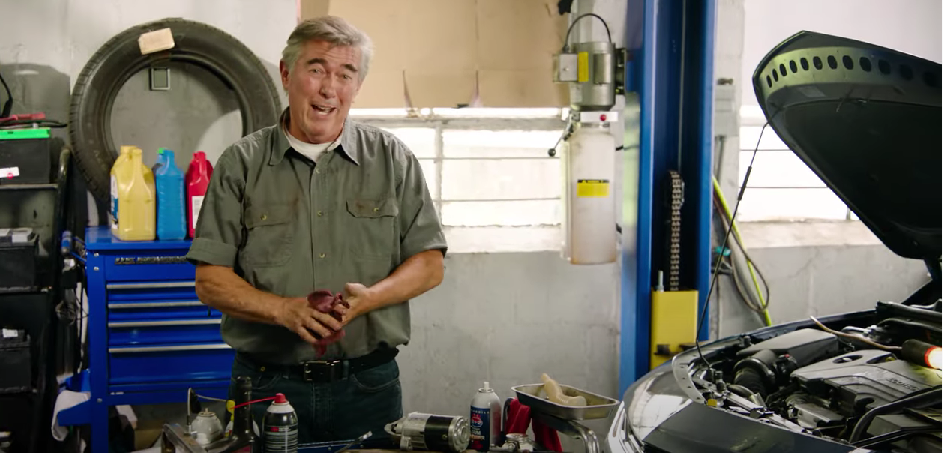 The American Action Network, which works to elect Republican House candidates, released a 60-second television ad Friday that calls Biden's student loan debt forgives "a bailout for rich kids." One of the narrators is portrayed as a mechanic, seen here. 'Want to be a struggling artist? College is on me,' he says. 'Enjoy your free ride.'