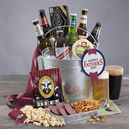 Gourmet Gift Baskets Beers for Dad Bucket