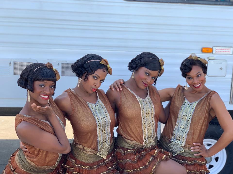 Onyxx Noel (second from the left) with the other dancers in Netflix's "Ma Rainey's Black Bottom." The Bear resident has been a lifelong dancer but almost left the industry before being cast in the film.