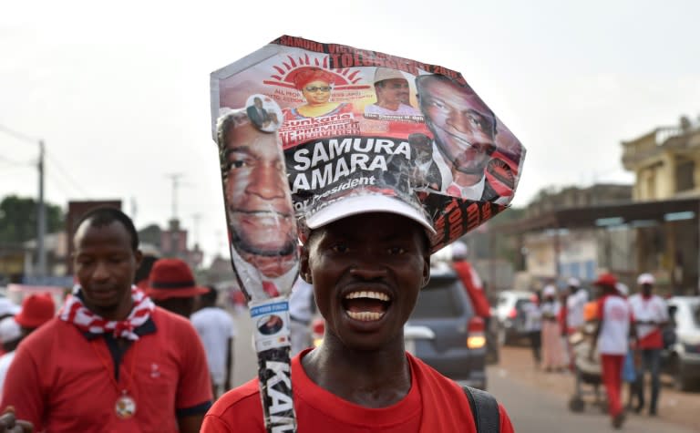 Supporters of the ruling party in Sierra Leone, which has campaigned on continuity rather than change, turned out for rallies ahead of the vote