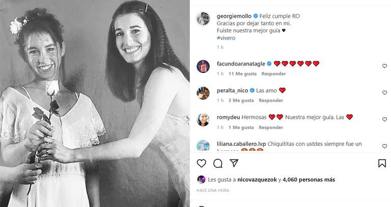 El emotivo posteo de Georgina Mollo a Romina Yan.