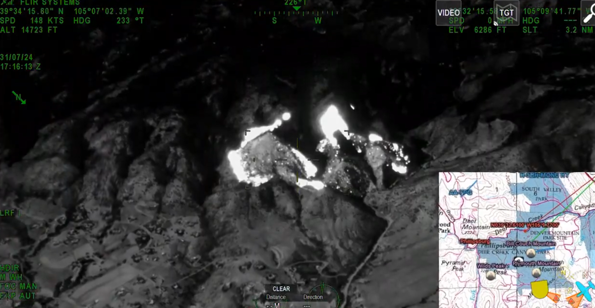 Infrared Imagery Shows Growth of Colorado's Quarry Fire