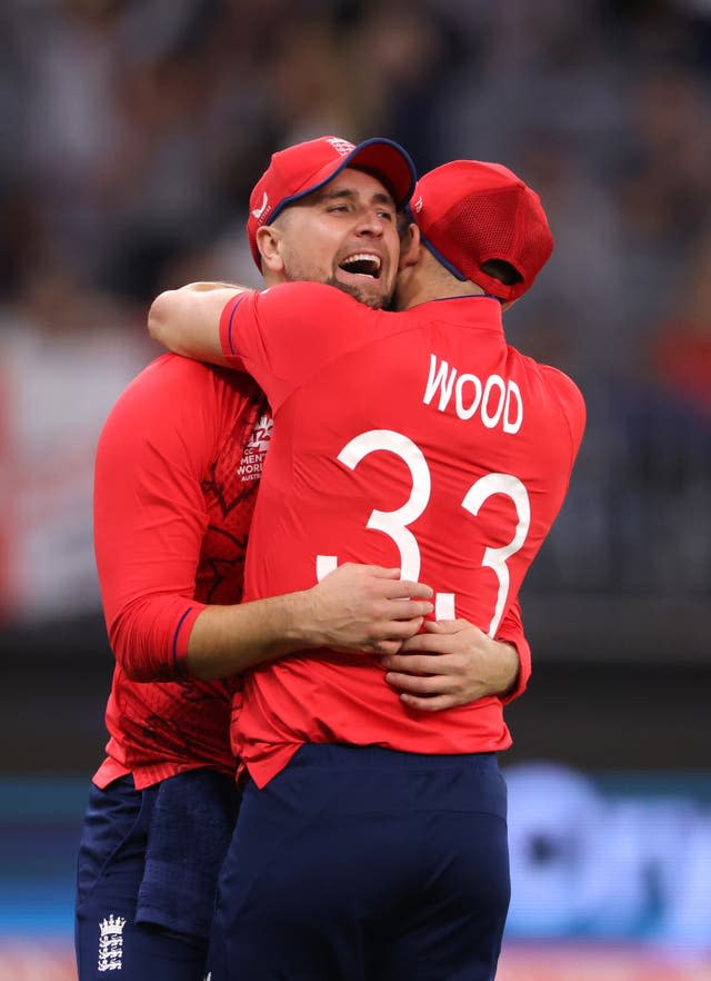 Liam Livingstone (left) and Mark Wood (right) will both miss the first T20 against Pakistan.