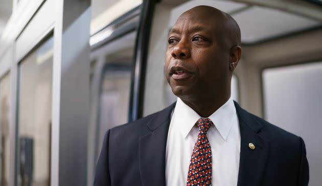 Sen. Tim Scott (R-S.C.) is one of the Republicans testing the presidential waters in Iowa. (Photo: J. Scott Applewhite/Associated Press)