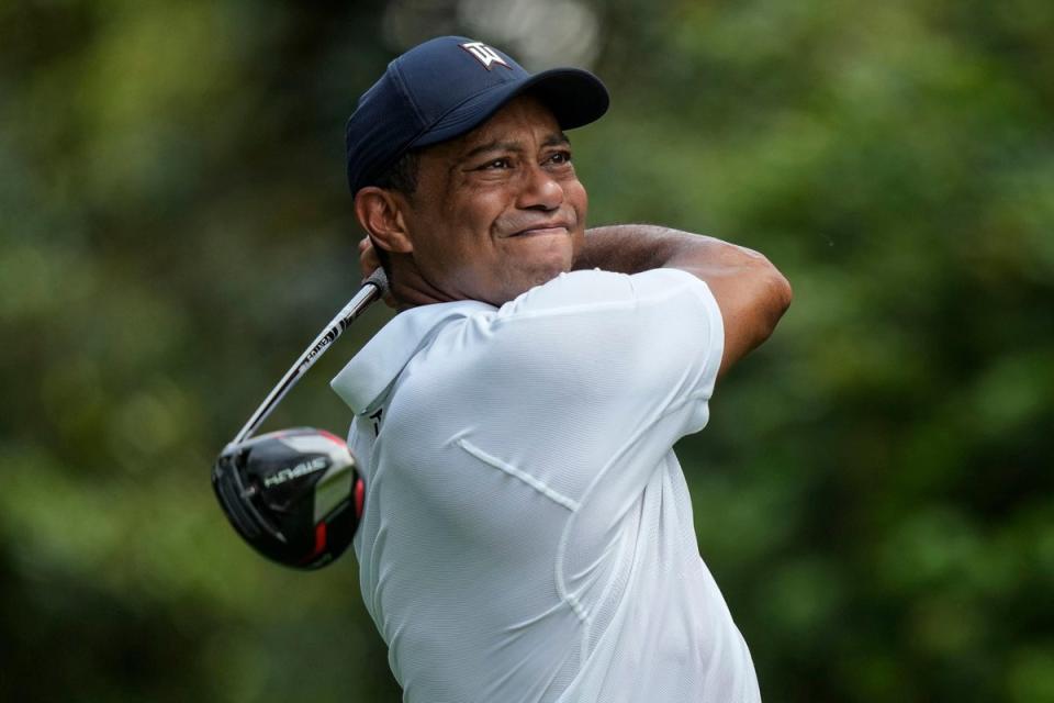 Tiger Woods struggled to a 74 in the first round of the 87th Masters (Charlie Riedel/AP) (AP)