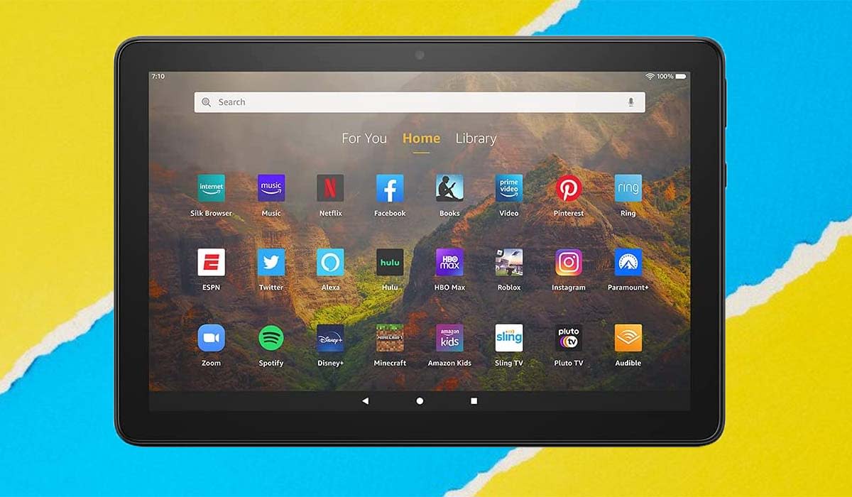 Like all tablets, the Fire HD 10 relies on an icon-based interface.