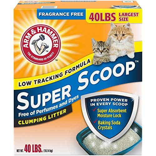 3) Super Scoop Clumping Cat Litter, Fragrance Free
