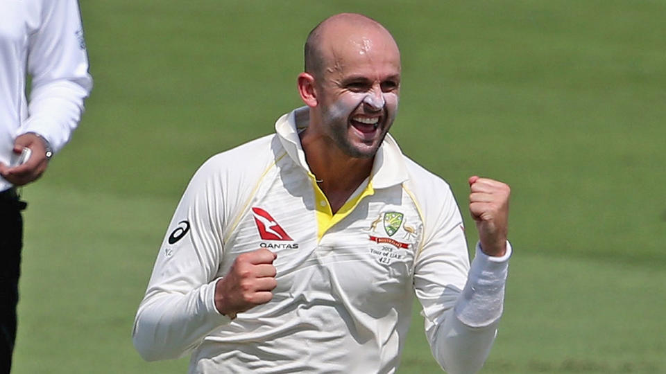 Nathan Lyon has become Australia’s fourth-highest Test wicket taker. Pic: Getty