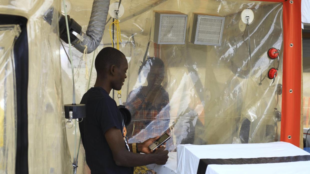 Ebola-Isolationszelle in Beni in der Demokratische Republik Kongo. Foto: Al-Hadji Kudra Maliro/AP