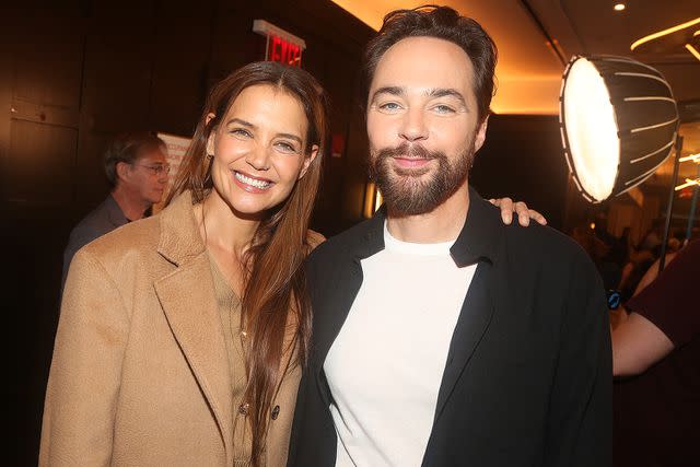 <p>Bruce Glikas/WireImage</p> Katie Holmes and Jim Parsons