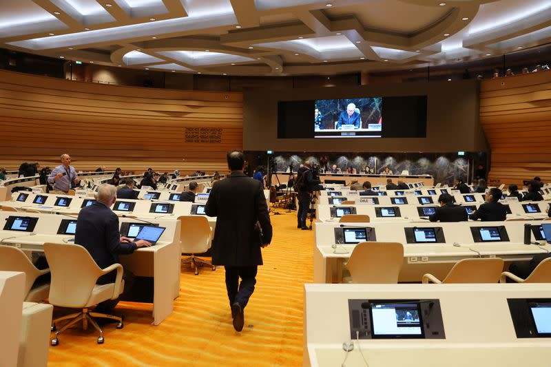 Russian Deputy Foreign Minister Ryabkov attends the Conference on Disarmament in Geneva