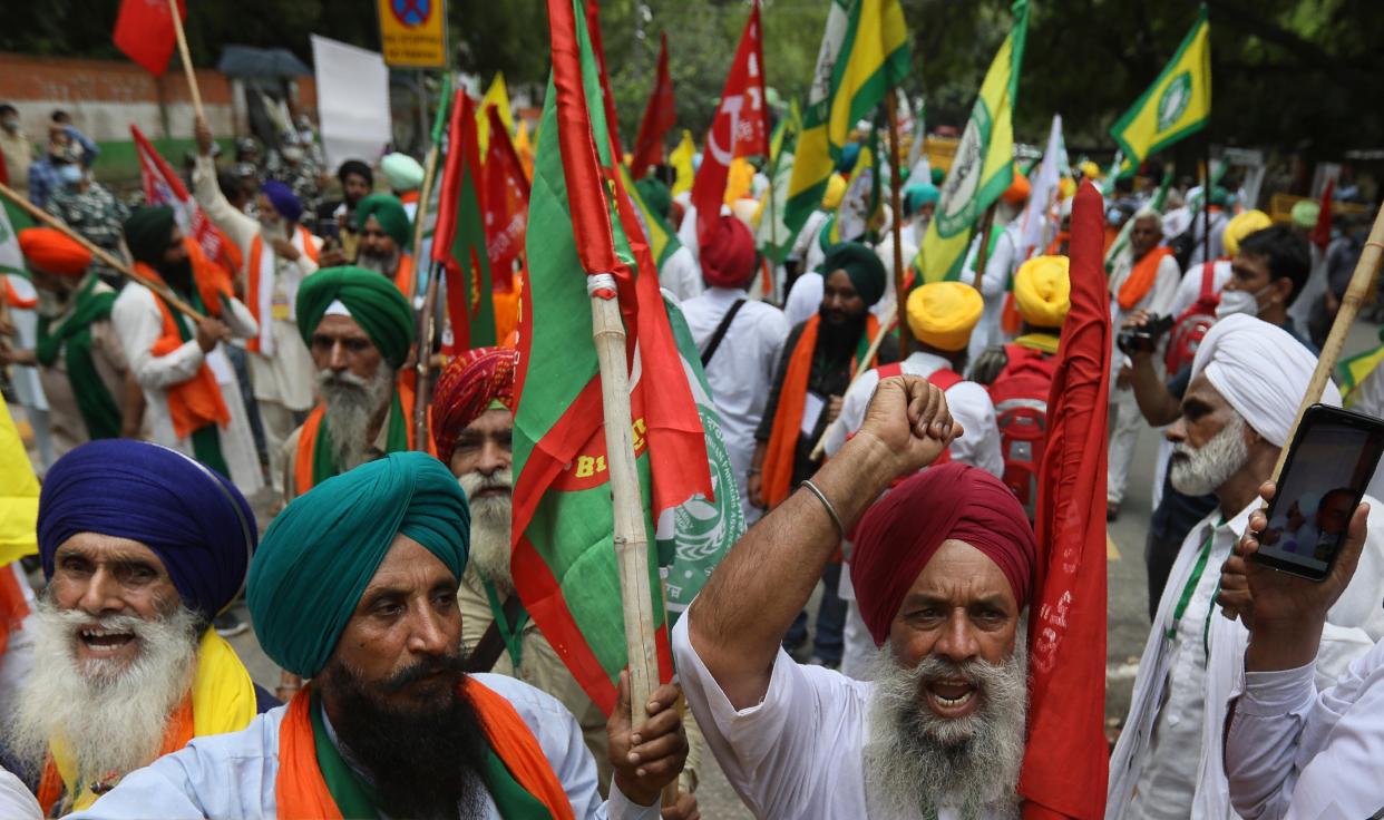 India Farmers Protest (Copyright 2021 The Associated Press. All rights reserved.)