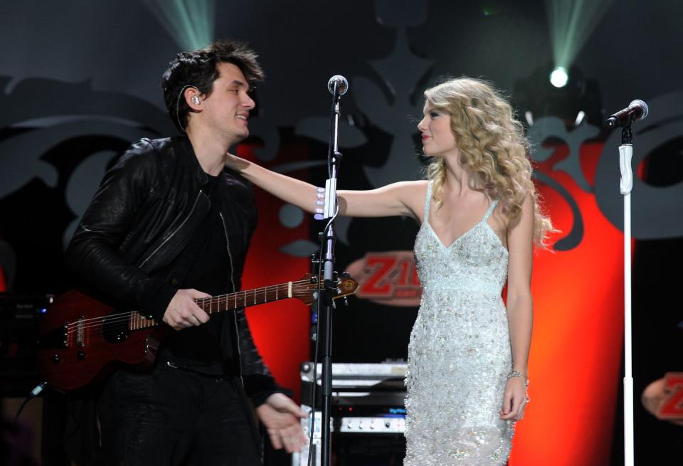 john mayer and taylor swift at z100s jingle ball 2009