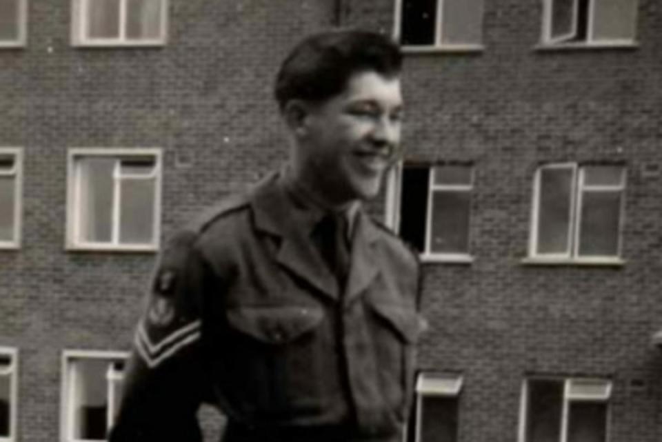 Tony Bird, pictured in Aldershot between 1956 and 1958 during his national service, aged about 18 or 19 (Met Police)