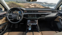 Driving the Audi A8 along the gorgeous Northern California coastline near Big