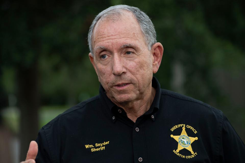 Martin County Sheriff William Snyder in 2020.