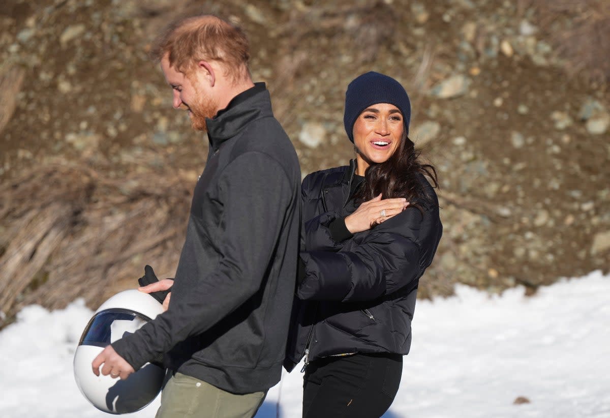 Harry and Meghan are in Canada attending an Invictus Games training camp (AP)