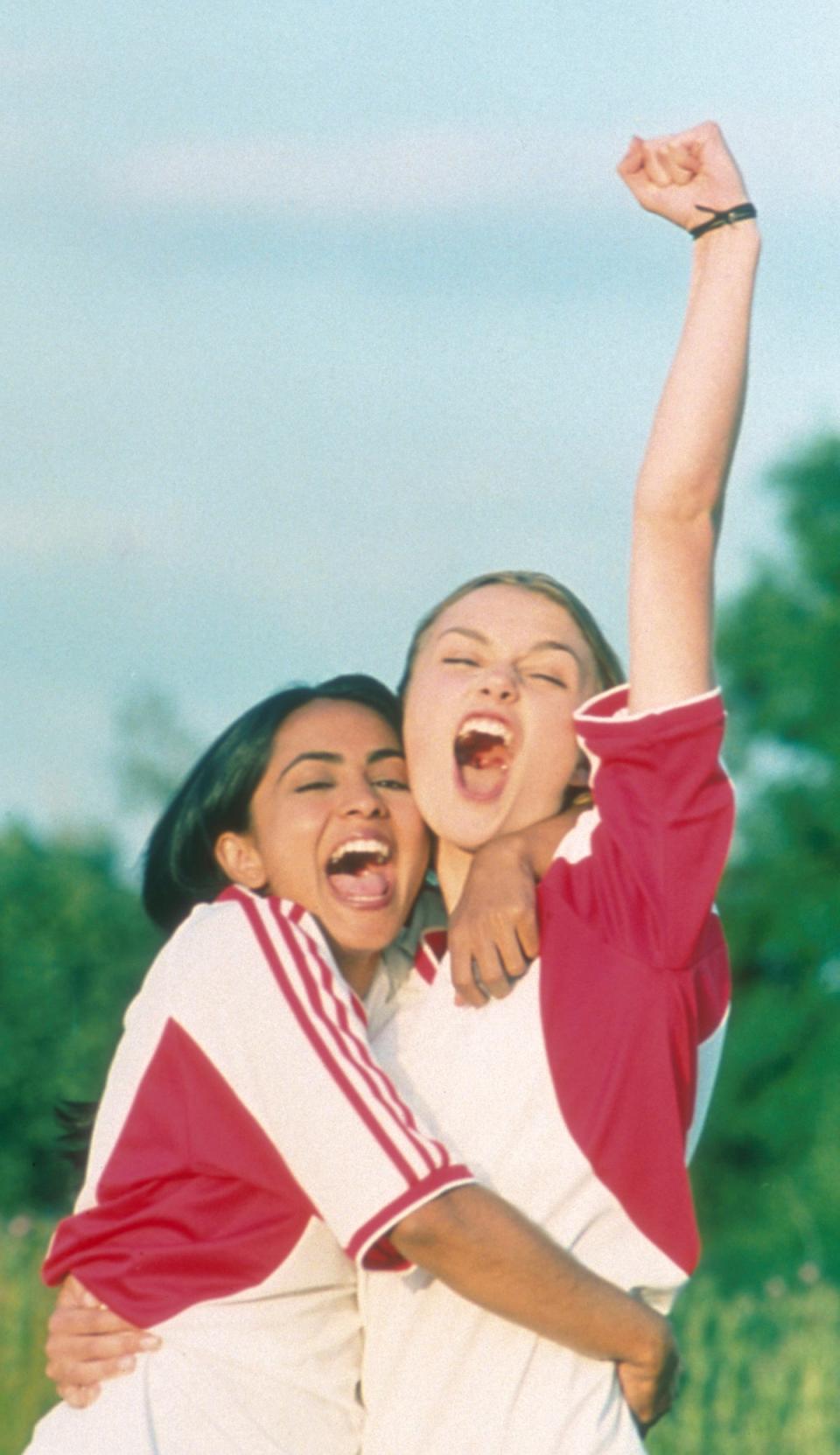 Parminder Nagra and Keira Knightley in ‘Bend It Like Beckham' (Film Council/Lionsgate)