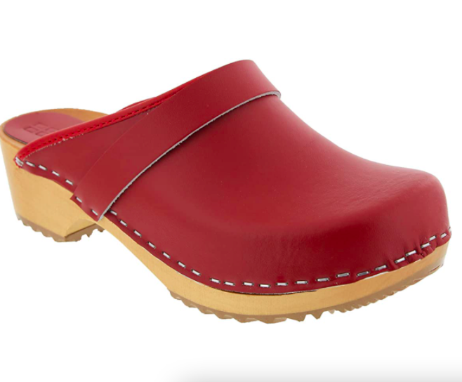 Bjork Maja Wood Open Back Leather Clogs, Amazon Canada