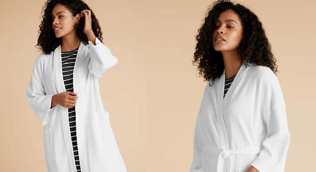 The £15 M&S waffle dressing gown you need for summer. (Marks & Spencer) 