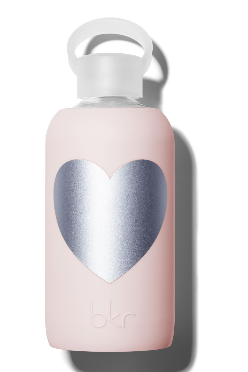 bkr Water Bottle in Silver Tutu Heart