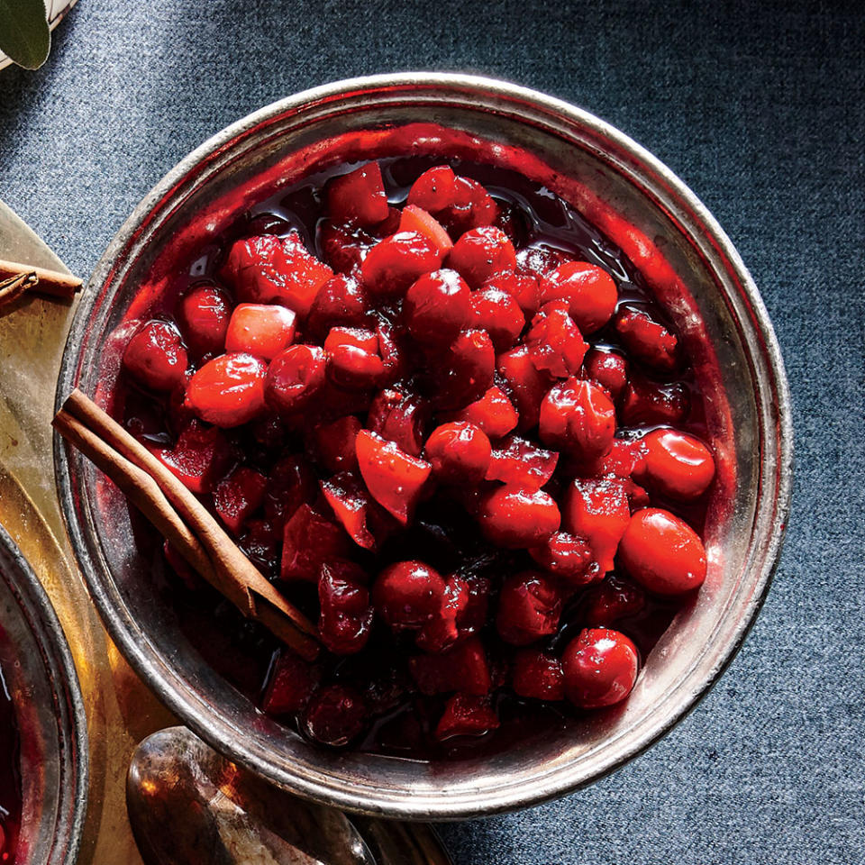 Spiced Apple-Cranberry Sauce