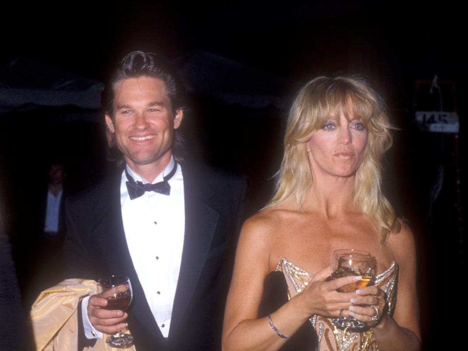 Kurt Russell and Goldie Hawn during 61st Annual Academy Awards in 1989.