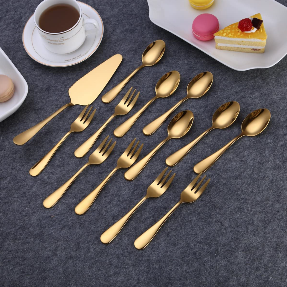 Berglander Gold Flatware (Photo via Amazon)