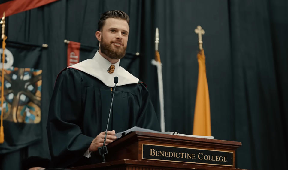 Benedictine College Graduating Student Says She Booed Harrison Butker, But He Got 'Standing Ovation'