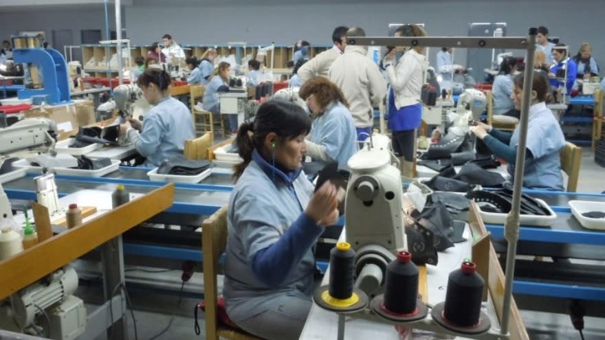 El grupo Dass fabrica varios modelos de Nike en su planta de Eldorado, provincia de Misiones