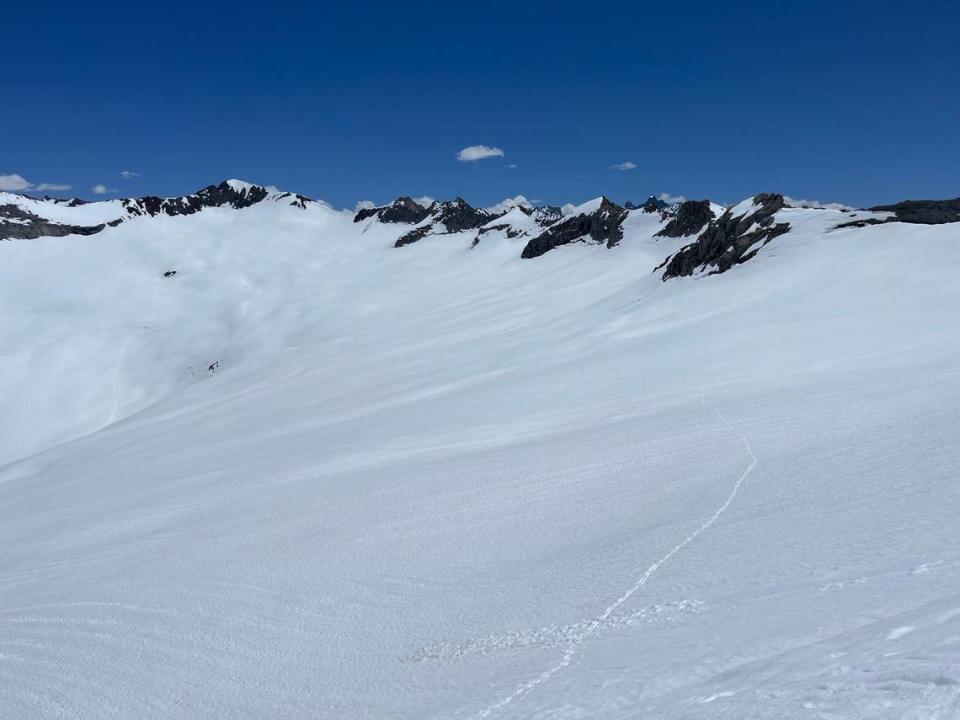 The Sierra High Route from Shepherd Pass to Wolverton across Sequoia National Park is considered the most classic Sierra Nevada ski tour. Clovis resident Ryan Soares took this photo during his Fastest Known Time of the 47-mile route in May 2023.