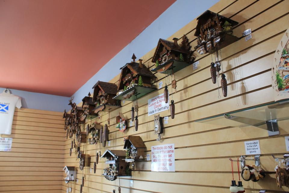 Europa imports items from 17 different European countries, including cuckoo clocks from Germany.