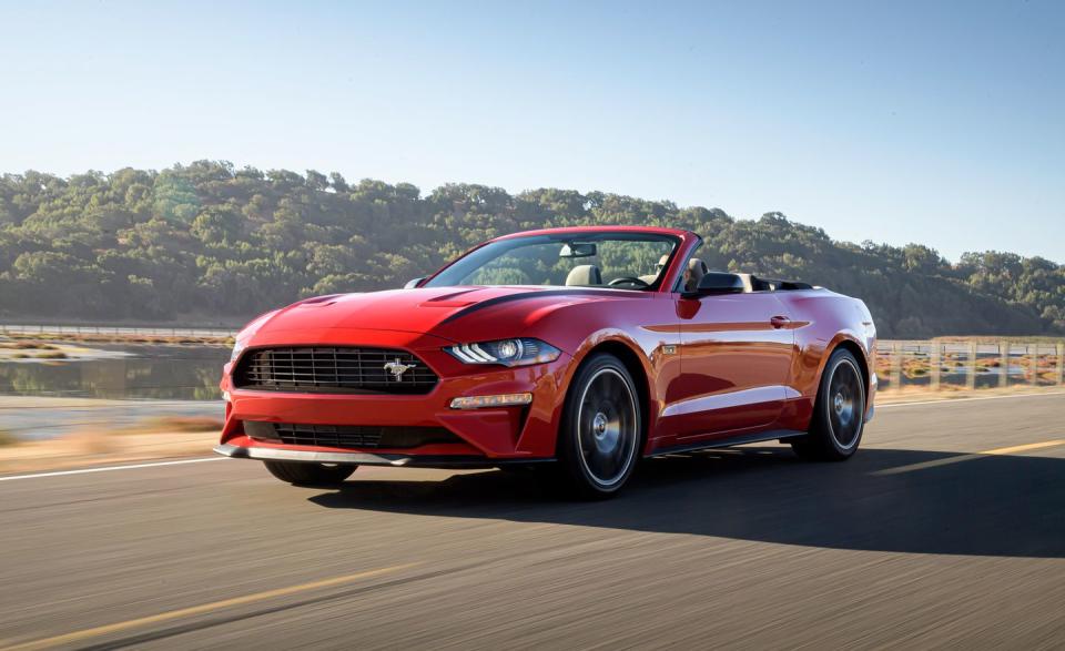 <p>2020 Ford Mustang EcoBoost High Performance package convertible</p>
