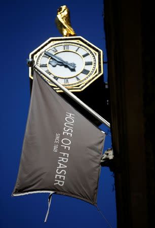 FILE PHOTO: The exterior of the King William Street branch of House of Fraser can be seen here in central London, Britain, June 22, 2018. REUTERS/Henry Nicholls/File Photo