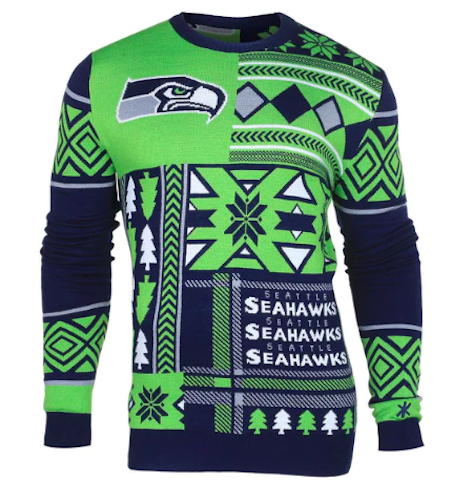 where to buy ugly christmas sweaters, FOCO NFL Dallas Cowboys BUSY BLOCK Ugly Sweater, Large