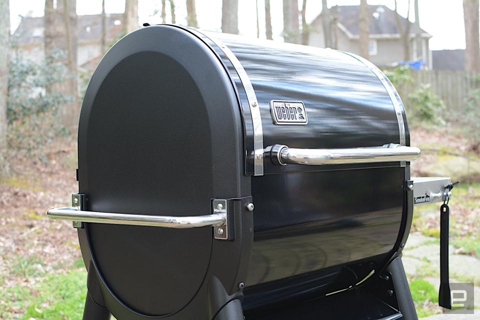 Weber's first pellet grill has potential to be a backyard powerhouse, but the smart features need work.