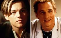 <p>Bevor Leonardo DiCaprio die Rolle als Jack Dawson bekam, mussten noch ein paar andere Kollegen absagen. Das Studio wollte unbedingt Matthew McConaughey (rechts) für den Part, doch James Cameron hatte etwas dagegen. Johnny Depp bekam die Rolle ebenfalls angeboten ... noch heute bereut er es, abgelehnt zu haben. (Bild: Fox/Helkon)</p>