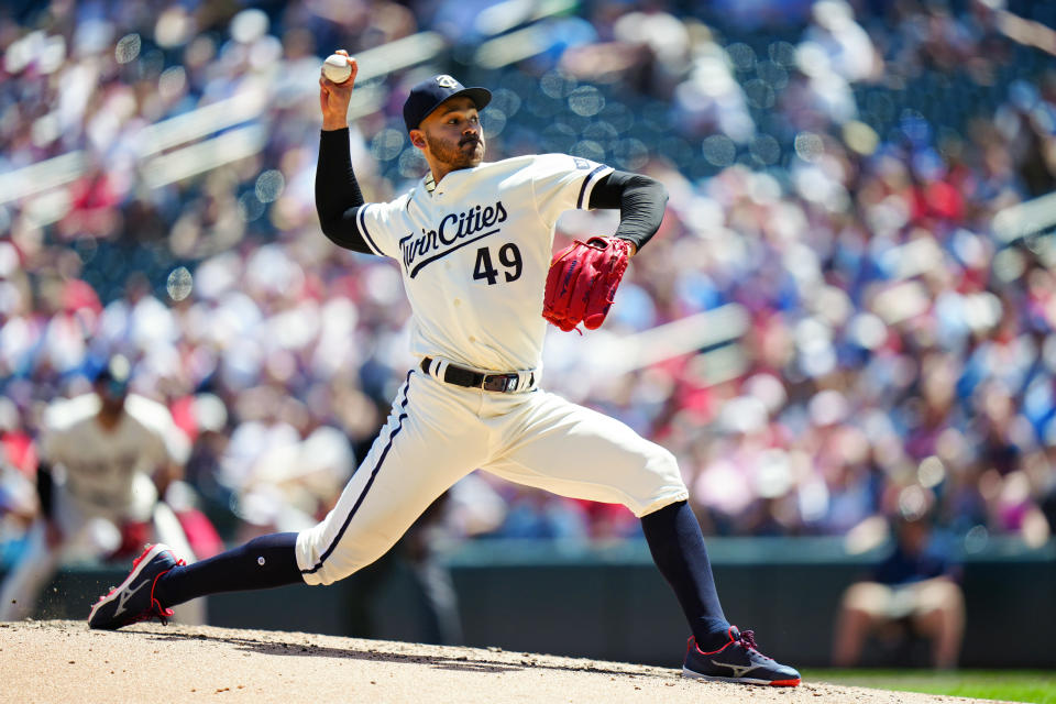 被邁阿密馬林魚交易至明尼蘇達雙城投手Pablo Lopez。(Photo by Daniel Shirey/MLB Photos via Getty Images)