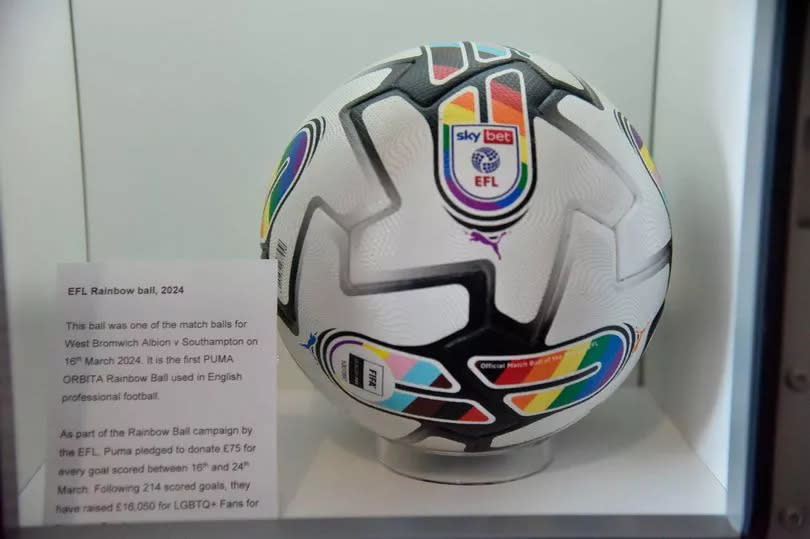 The football is now on display at the National Football Museum