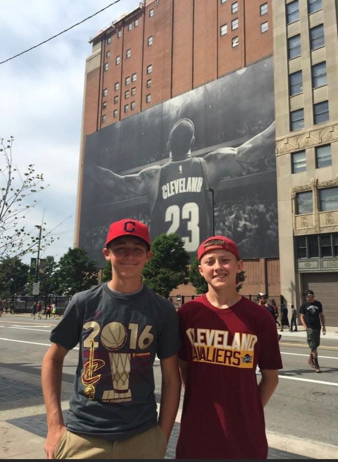 Cousins Brady Welch (left) and Kadin Schmitz (right) have been inseparable since birth and have helped each other achieve their athletic dreams.