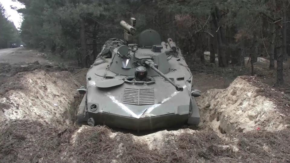 Russian paratroopers armored vehicle