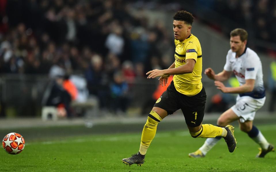 Jadon Sancho joined Borussia Dortmund from Manchester City in 2017 - AFP or licensors