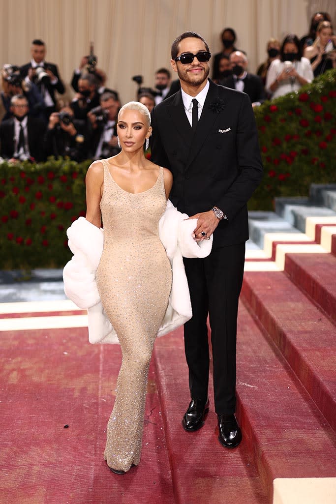 Kim Kardashian and Pete Davidson at The 2022 Met Gala celebrating In America: An Anthology of Fashion held at the The Metropolitan Museum of Art on May 2, 2022 in New York City. - Credit: Christopher Polk for Variety