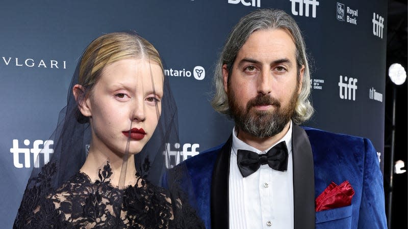 Mia Goth and Ti West 