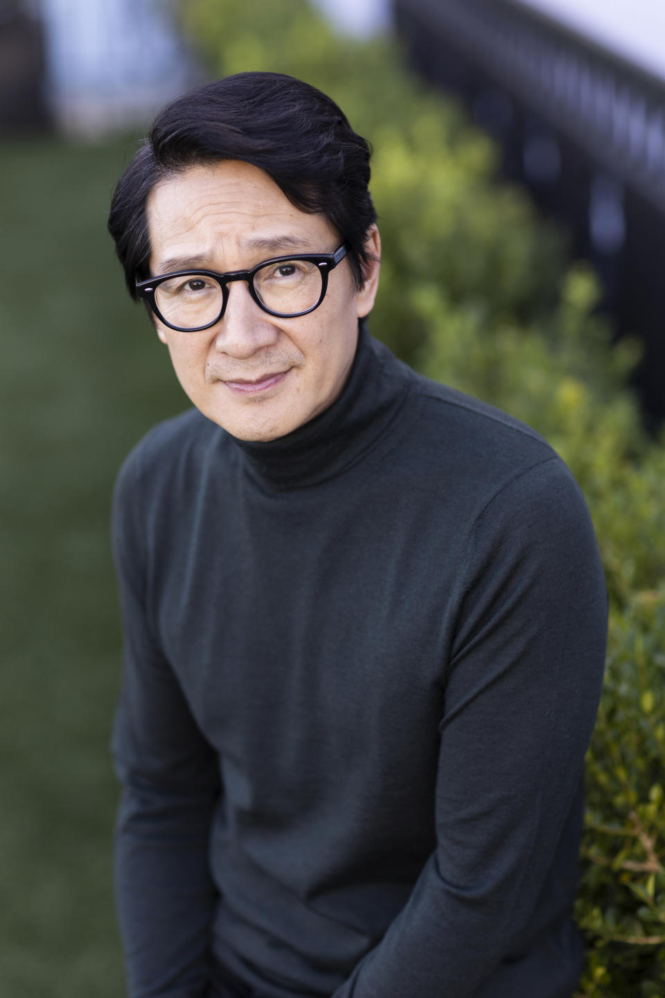 FILE - Ke Huy Quan, star of "Everything Everywhere All at Once," poses for a portrait at The London Hotel in West Hollywood, Calif., on Nov. 20, 2022. Quan is nominated for an Oscar for best supporting actor for his role in "Everything Everywhere All at Once." (Photo by Dana Pleasant/Invision/AP, File)