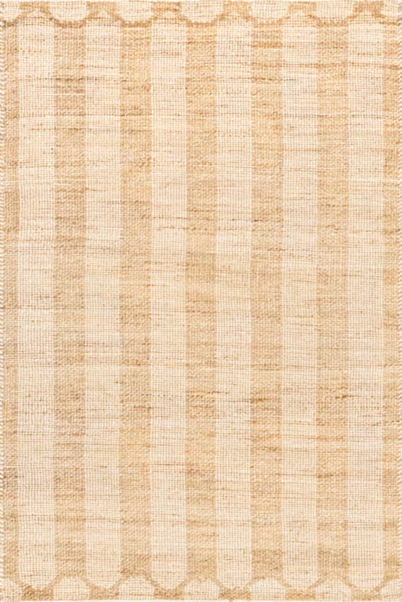 Natural Hillcrest Jute and Wool 5' x 8' Area Rug