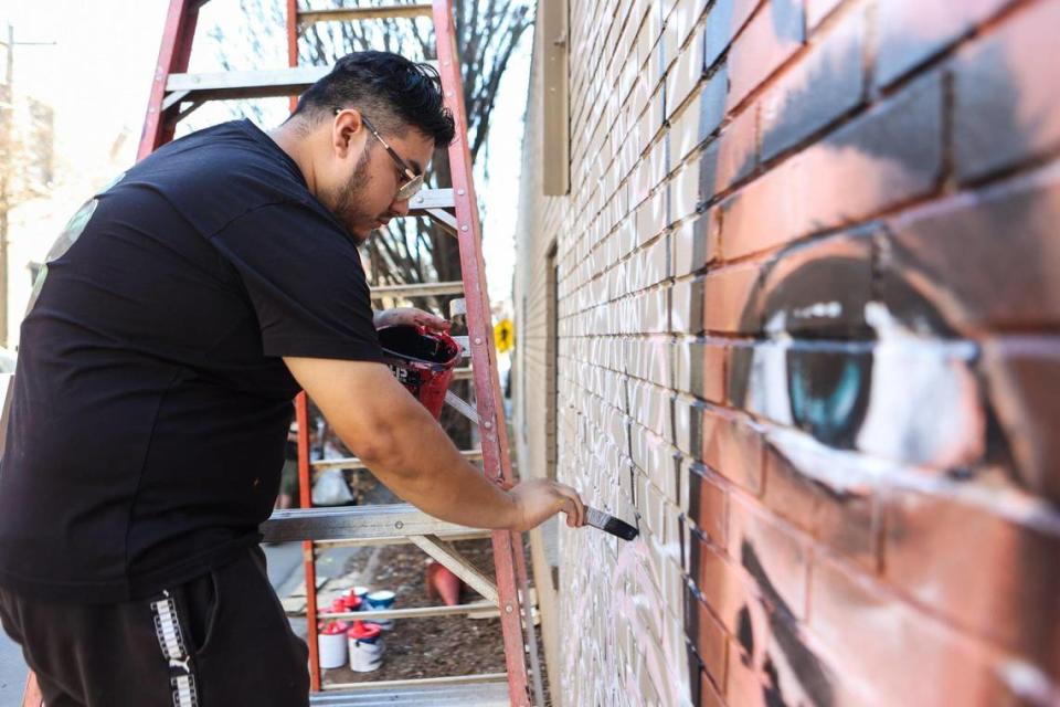 Mural artist Jose Valentin Ramirez Cardiel said he wants more people to see Charlotte’s diversity and connect with the beauty of Latin American cultural traditions.