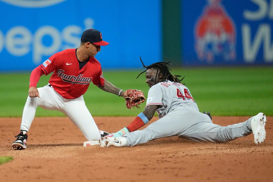 MLB is cracking down on infielders obstructing the bases and that figures to benefit the Reds' stolen base game with players like Elly De La Cruz.